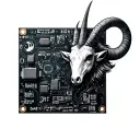 electronic circuit based on my birth day 28/12/1992 and zodiacal sign Capricorn tattoo design idea