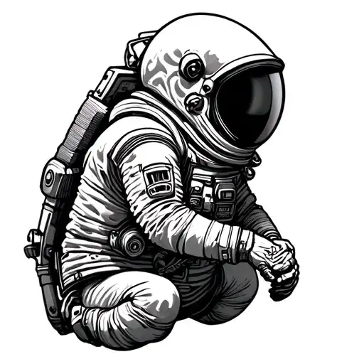 Dead Astronaut tattoo design idea