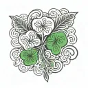shamrock tattoo design idea