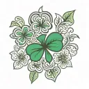 shamrock tattoo design idea