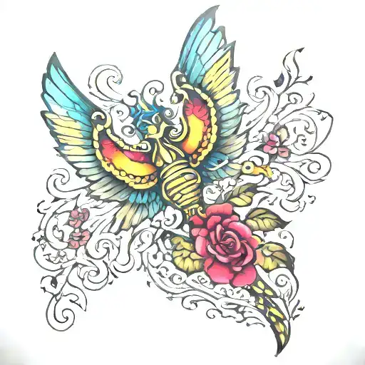 324 right pectoral tattoo design idea