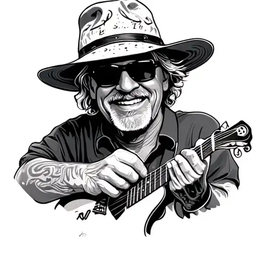 Jimmy Buffett tattoo design idea