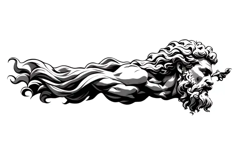 zeus greek mythology tattoo design idea