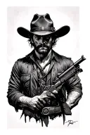 Red dead redemption 2 tattoo design idea