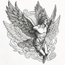 Icarus tattoo design idea
