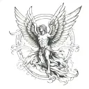 Icarus tattoo design idea