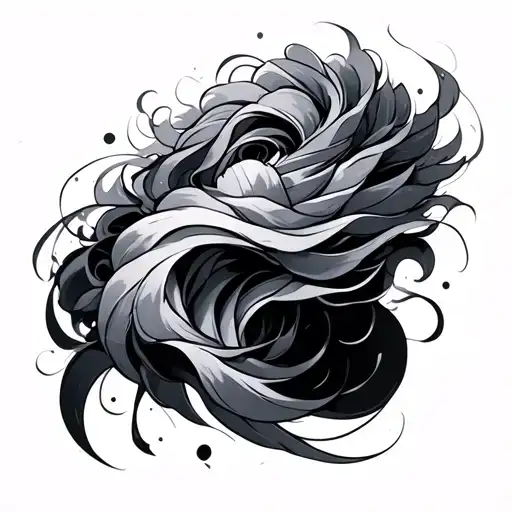 back tattoo with movement tattoo design idea