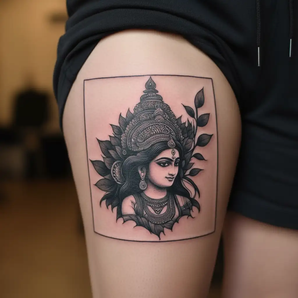 Lakshmi tattoo design idea