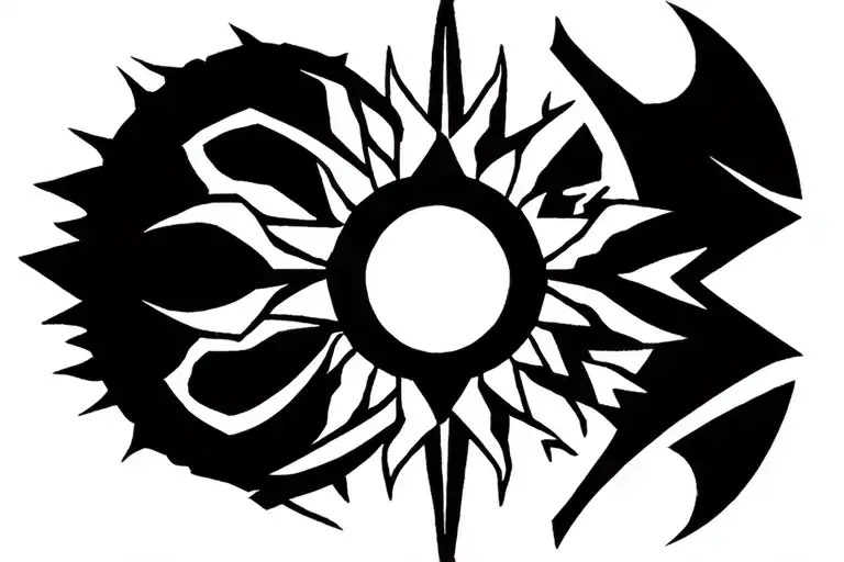 Godsmack sun logo tattoo design idea