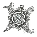 Parents - mother Shiree dad - Hayden - husband and wife and two children Kira 16 and Alaric 14 - Infinity symbol tattoo design idea