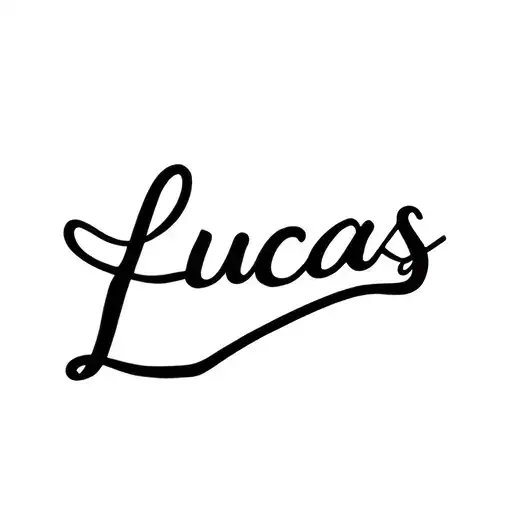 "Lucas" name tattoo tattoo design idea