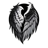 armor wing tattoo design idea