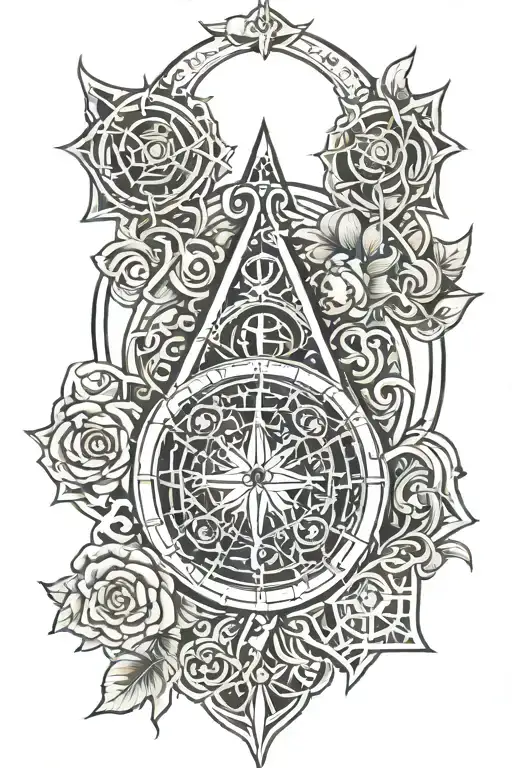 sigil protection and money attraction   tattoo design idea