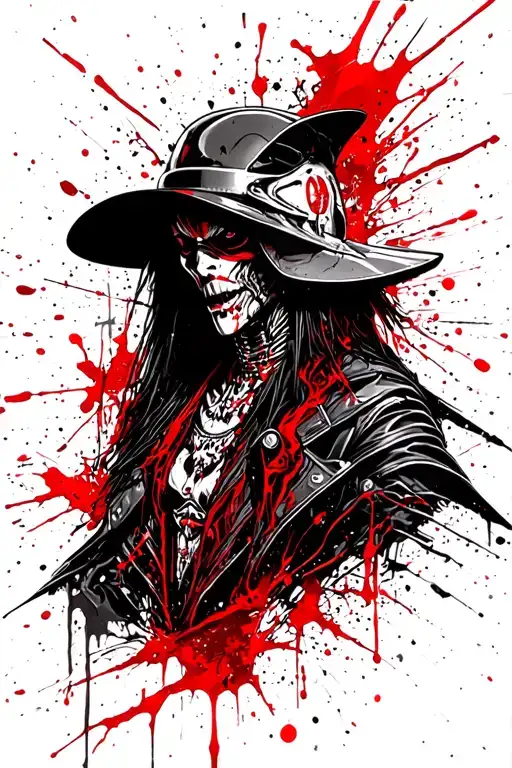 alucard teodor(hardt style) aliens tattoo design idea