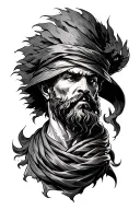 Hephaestus working forge tattoo design idea