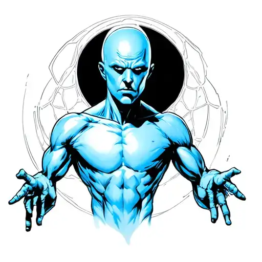 Dr Manhattan tattoo design idea