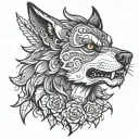 lobo tattoo design idea