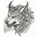 lobo tattoo design idea