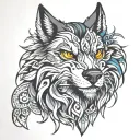 lobo tattoo design idea