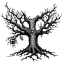 poison tree with Cybersigilism  tattoo design idea