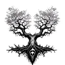 poison tree with Cybersigilism  tattoo design idea