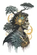 stormlight cryptic spren tattoo design idea