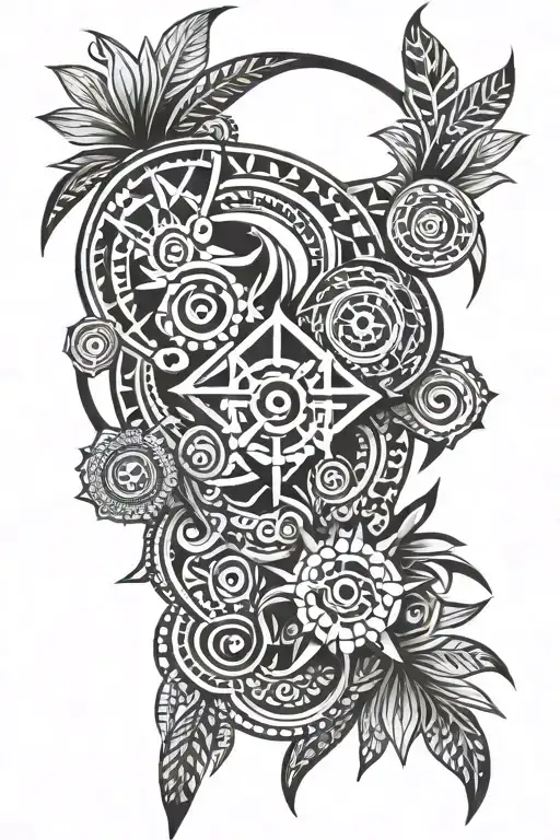 Philippine tribal patterns tattoo design idea