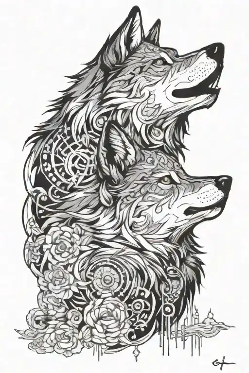 I want a wolf. The design would be blend to my skin (filipino kayumanggi color) for men. tattoo design idea