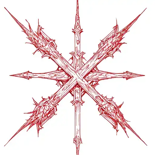 Cybersigilism Cross tattoo design idea