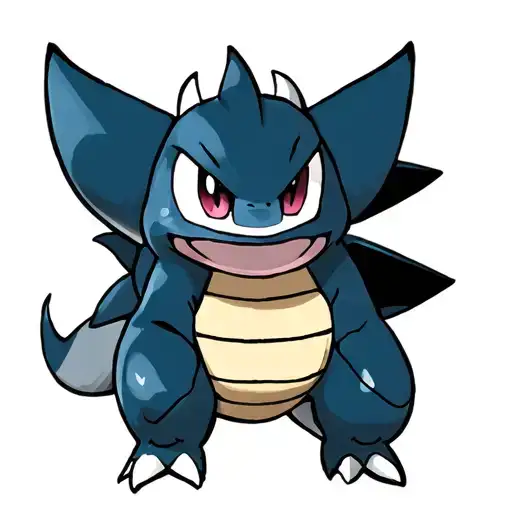 squirtle ,blastoies and gengar pokemon side by side tattoo design idea