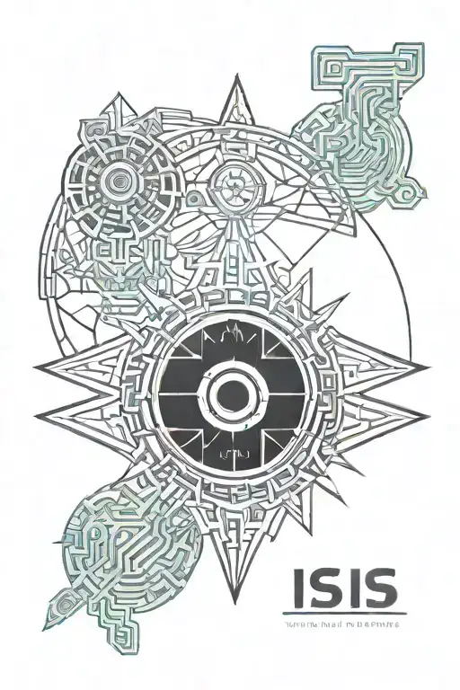 Isis Goddess tattoo design idea