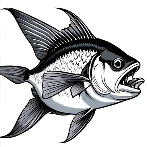 Badfish tattoo design idea