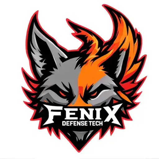"Fenix Defense Tech" "Fenix Defense Tech" Military War Style Fox Head with Phoenix Body with strength logo tattoo design idea