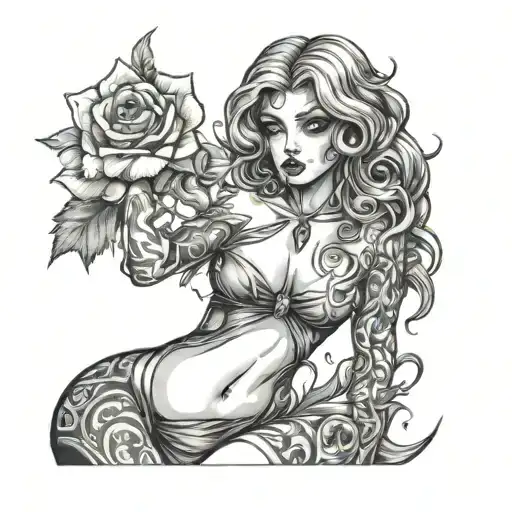 slut tattoo design idea