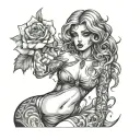 slut tattoo design idea