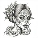 slut tattoo design idea