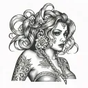 slut tattoo design idea