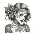 slut tattoo design idea