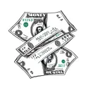 money and hustle tattoo design idea