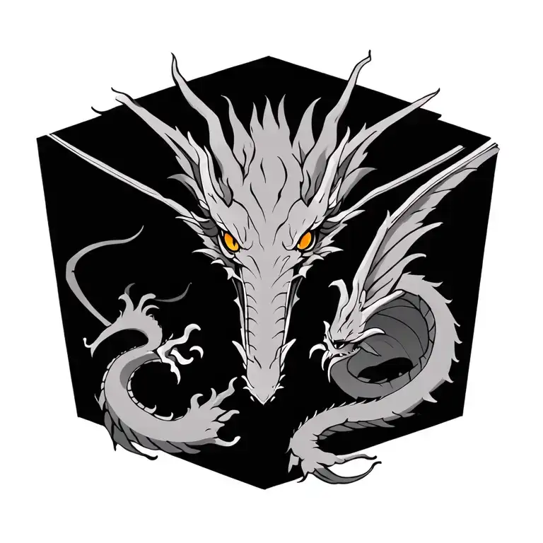 DRAGON FROM THE FOURTH WING BOOK tattoo design idea