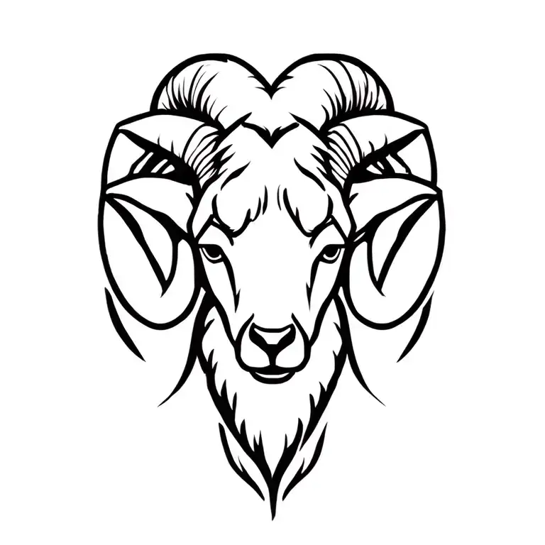 ram head tattoo tattoo design idea