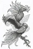 pheonix tattoo design idea