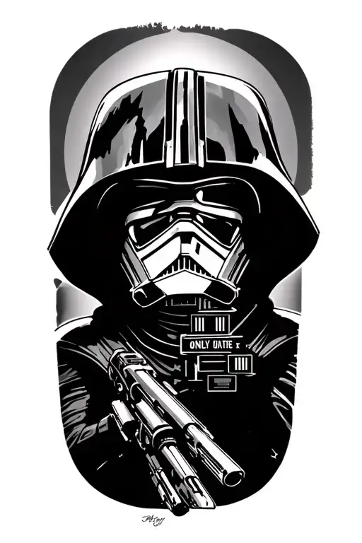 Star wars, anakin, light saves, blasters, ships, fighting, use the quote "justice is only the construct of the current p tattoo design idea