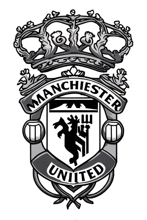 Manchester United logo tattoo design idea