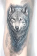yakuza sleeve Wolf blue tattoo design idea