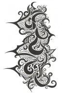 arabic calligraphy tattoo design idea