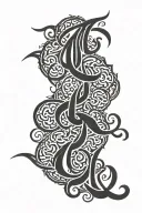 arabic calligraphy tattoo design idea