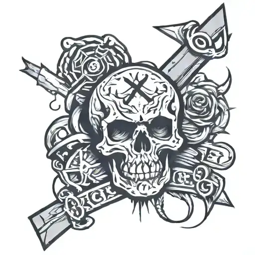 Straight edge drug free badass  tattoo design idea
