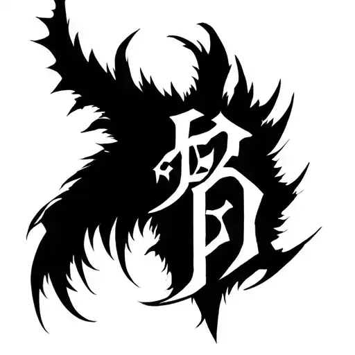 Berserk anime logo tattoo design idea