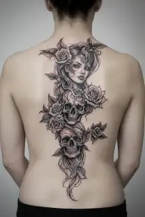 trauma represented tattoo design idea